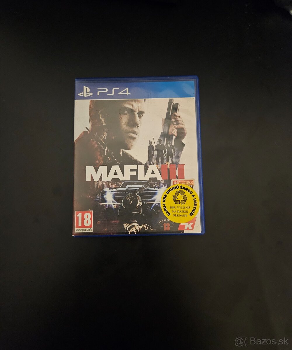 Predám hru na PS4 Mafia III CZ🖥