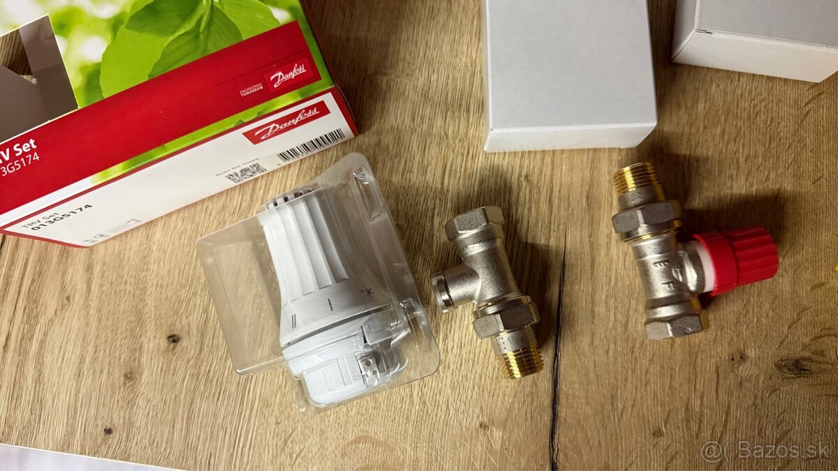 Termostatické hlavice DANFOSS + ventily