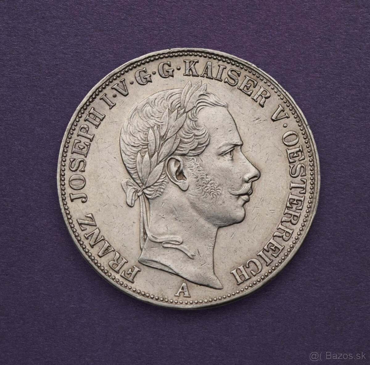 Strieborný Spolkový Toliar FJ I. 1857 A - Prvý Ročník