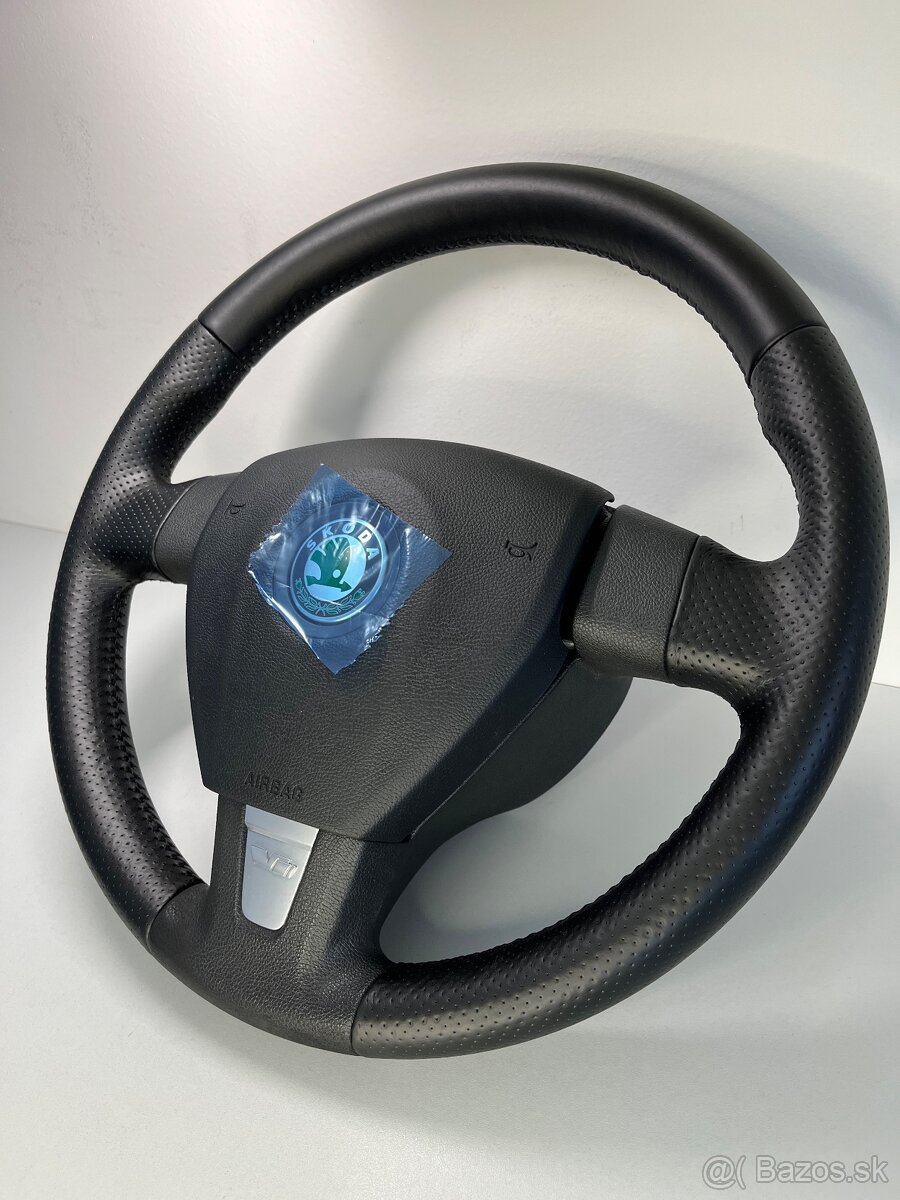 Originál škoda kožený volant RS