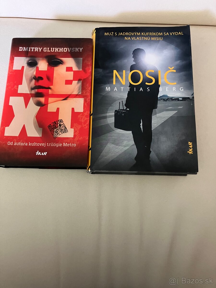 Predám knihy Nosič a Text. Každú za 8€.