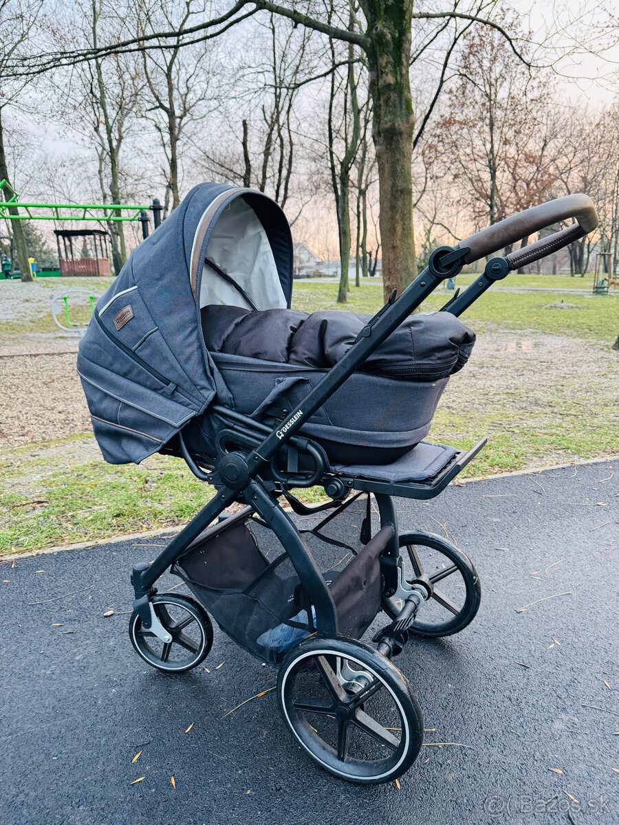 Kombinovaný kočík 3v1 Gesslein FX4+ detské vajíčko Recaro