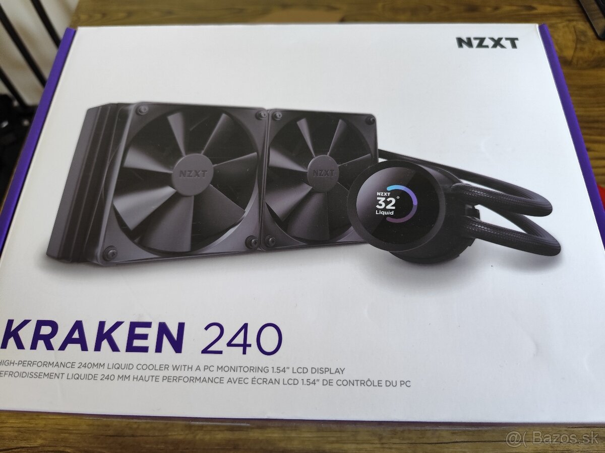 Predám AIO vodné chladenie NZXT KRAKEN 240