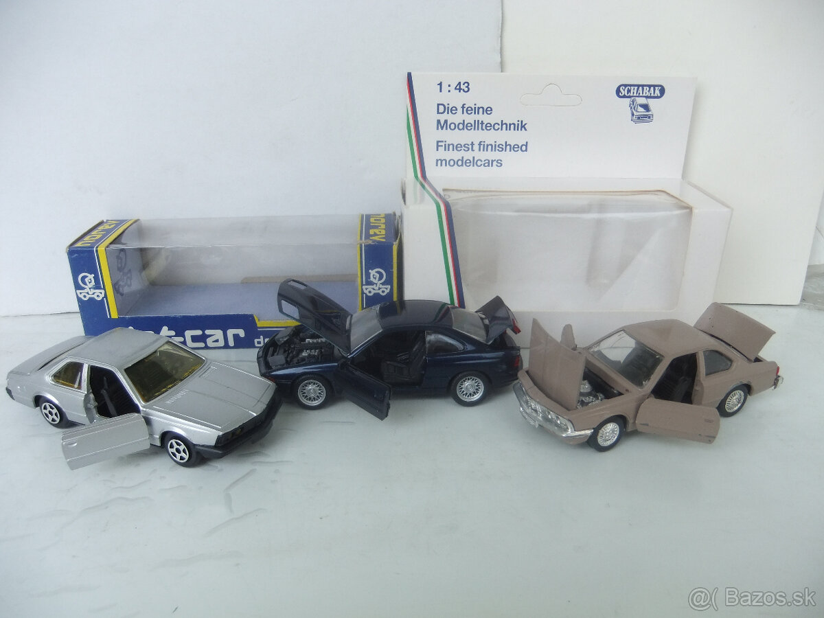 Predam v mierke 1:43 : 2x BMW 633 a BMW 850