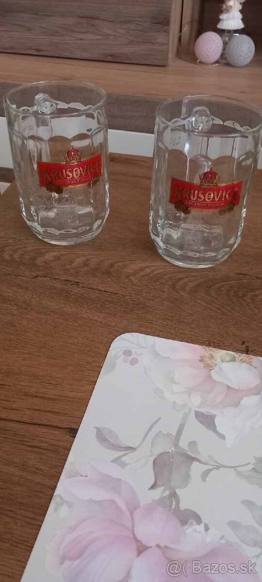 Predám pivove pohare menšie a väčšie čisto nove
