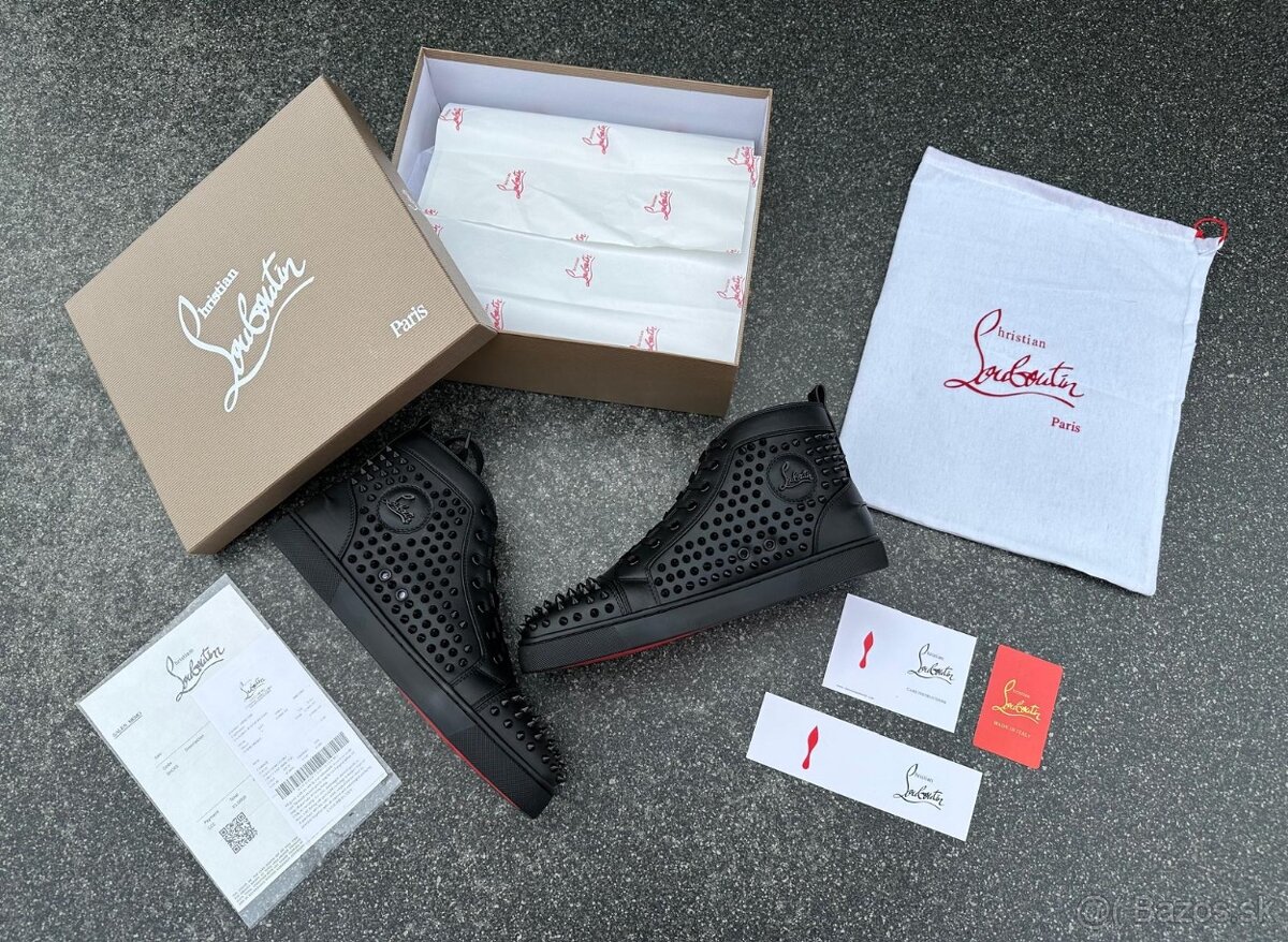 Christian Louboutin black komplet balenie .