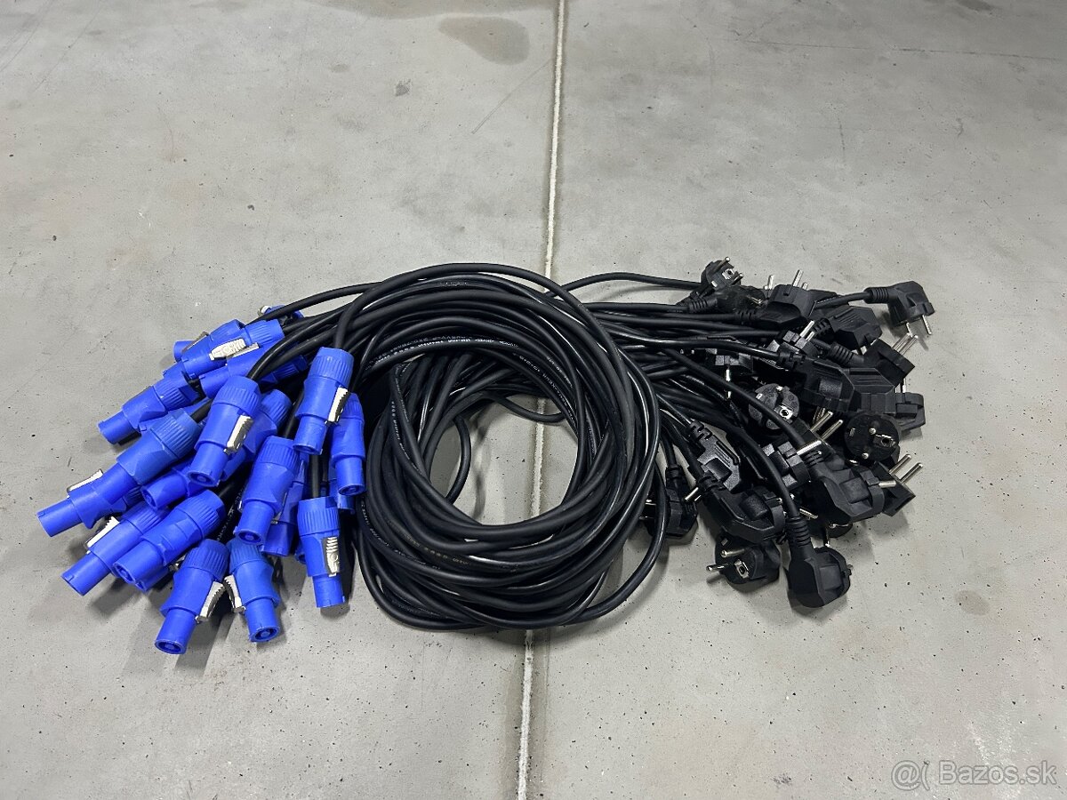 Powercon kábel 230V 1m