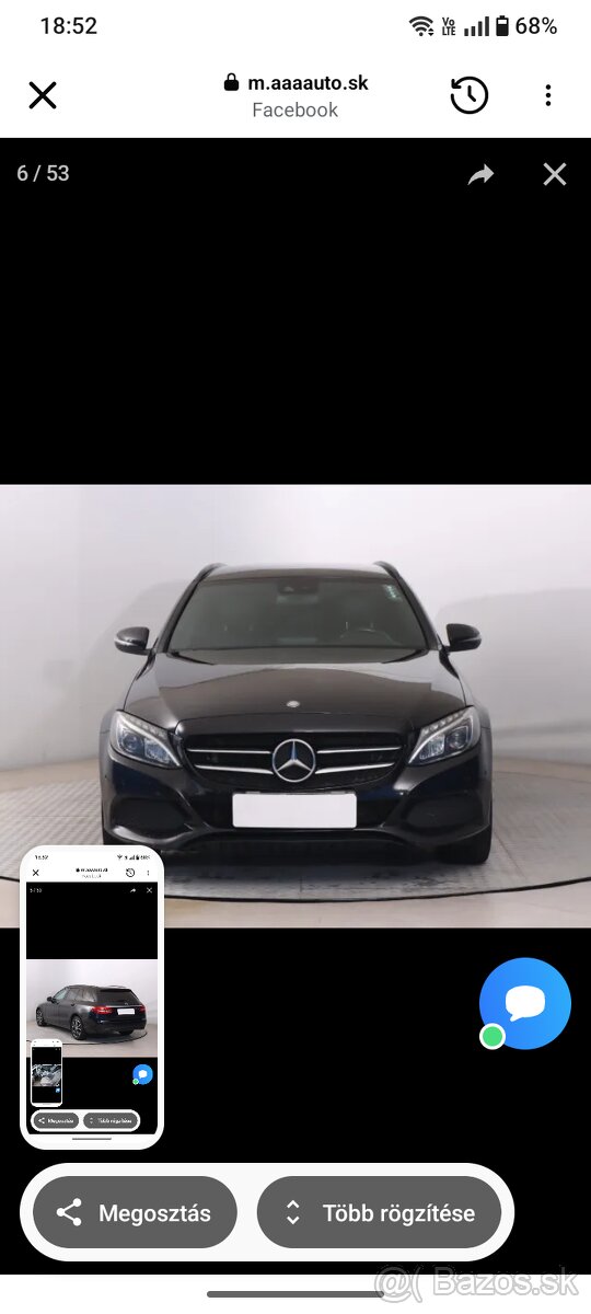 Mercedes C200 benzín