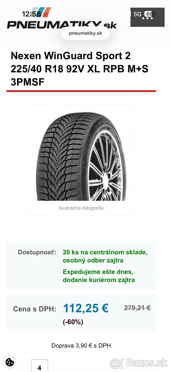 Nexen Winguard Sport 2 225/40 R18 92V DOT2124