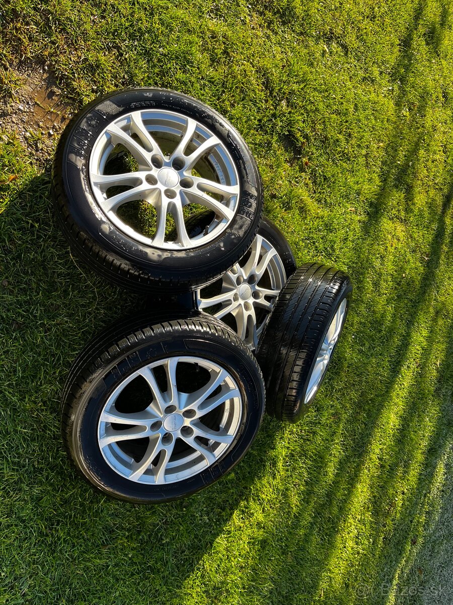 Predám sadu kolies s letnými gumami 205/55/16