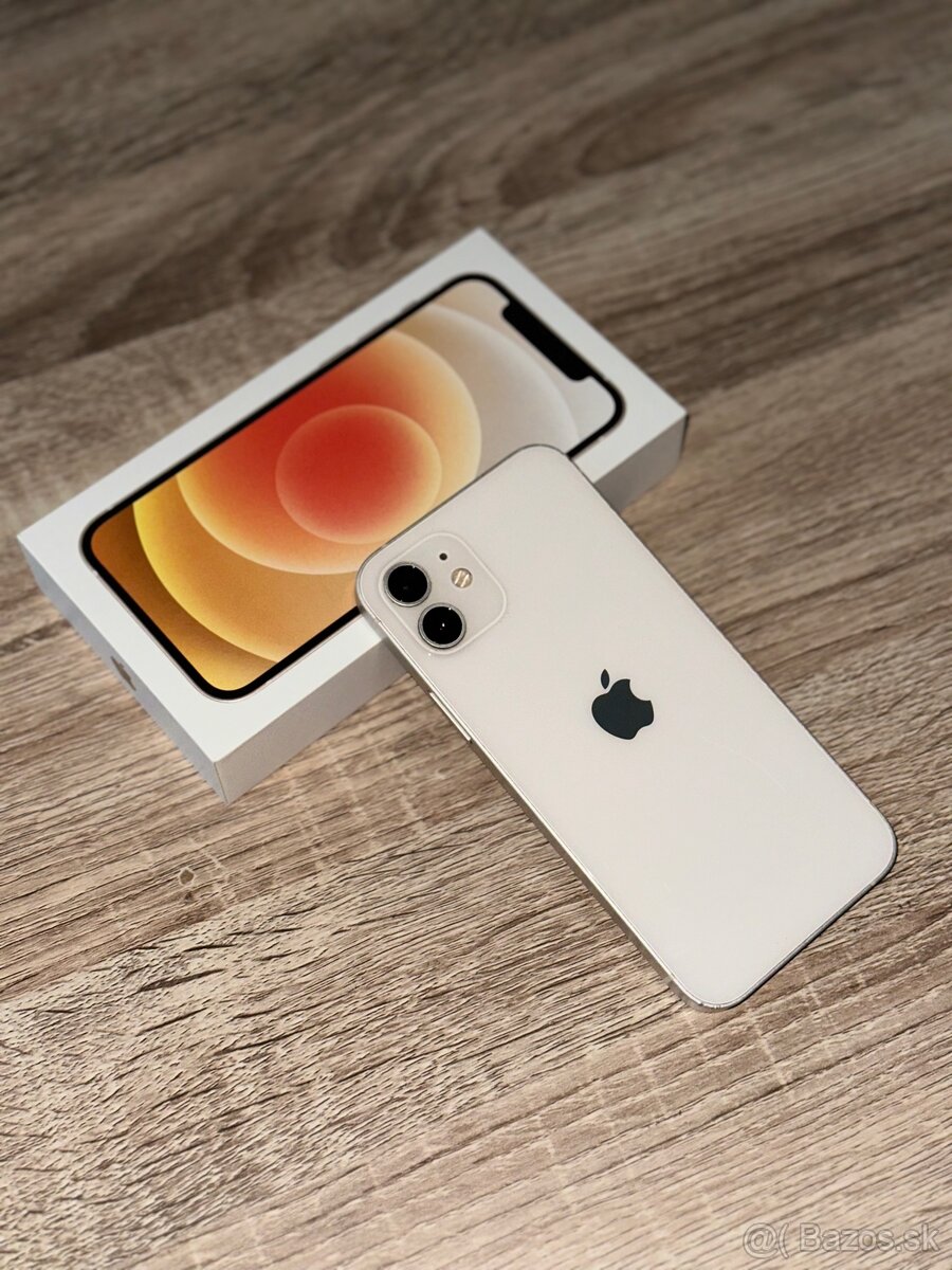 📱 iPhone 12 64 GB – White (biela farba) nová batéria