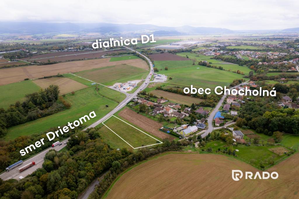RADO | slnečný stavebný pozemok 2951m2, Chocholná-Velčice