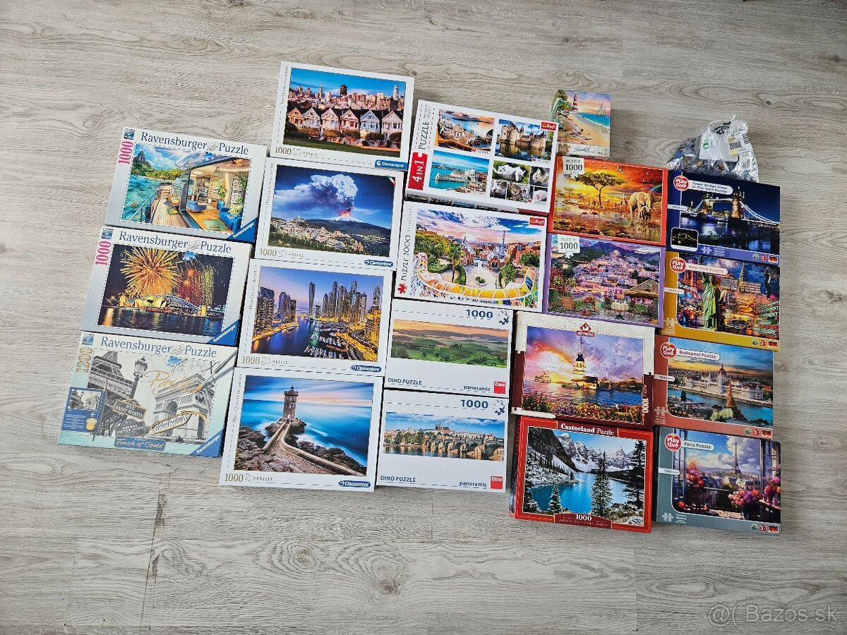 Zbierka 16x 1000 puzzle