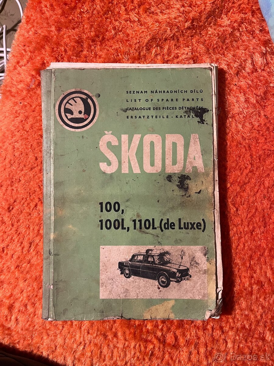 seznam náhradních dílů škoda 100, 100L, 110L Deluxe