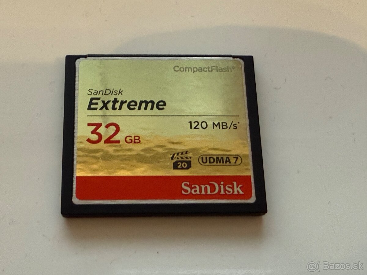 Predám CF kartu SanDisk Compact Flash Extreme