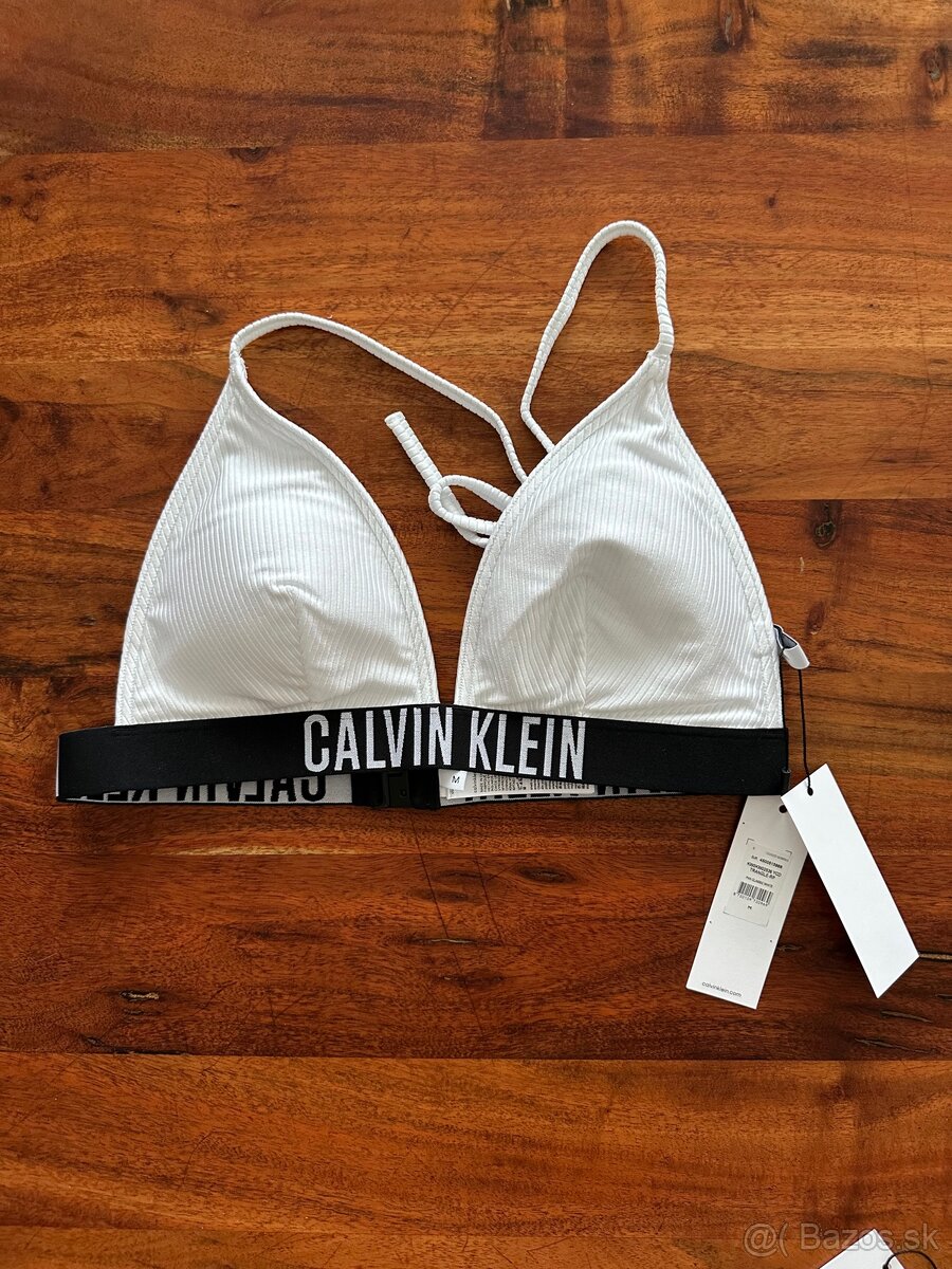 Biele plavky Calvin Klein