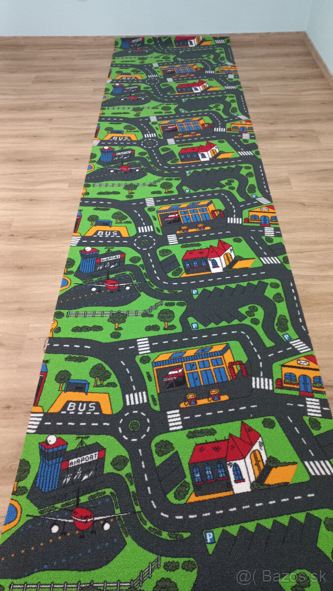 Detský koberec - vzor mesto