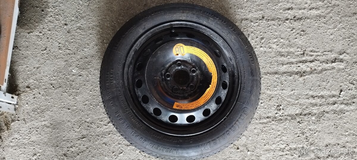 Náhradné rezervné koleso ALFA ROMEO 147 5x98 125/80 R15.