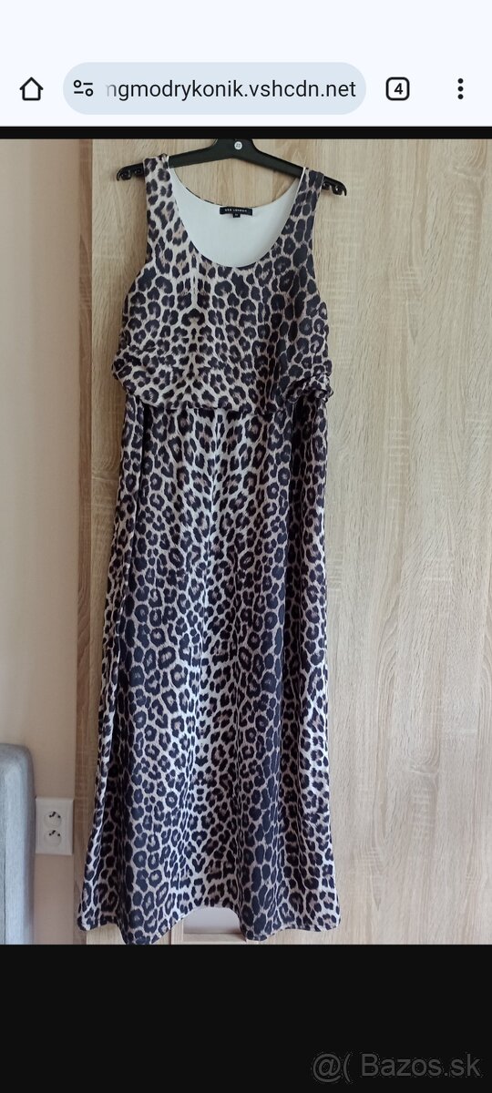 Maxišaty s leopardím vzorom