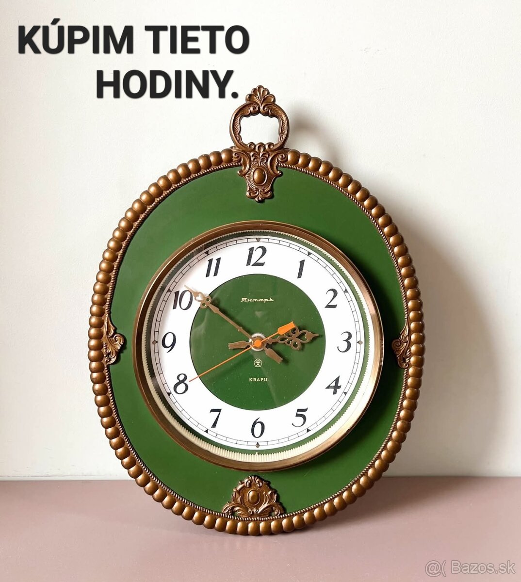 Kúpim hodiny jantar.