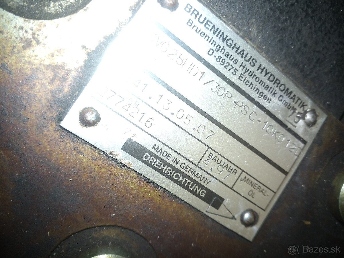 Predám HSM Hidraulickú Pumpu Brueninghaus