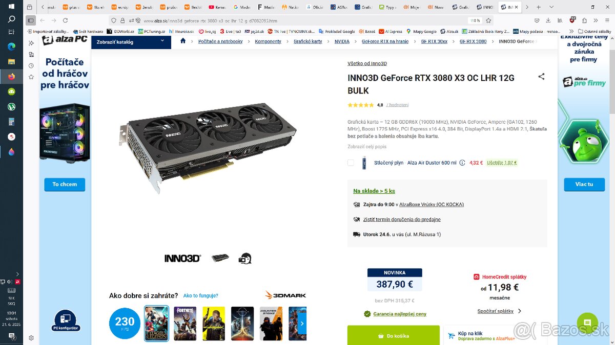 Nová 3080 12GB v Alze -nepredavam ja.