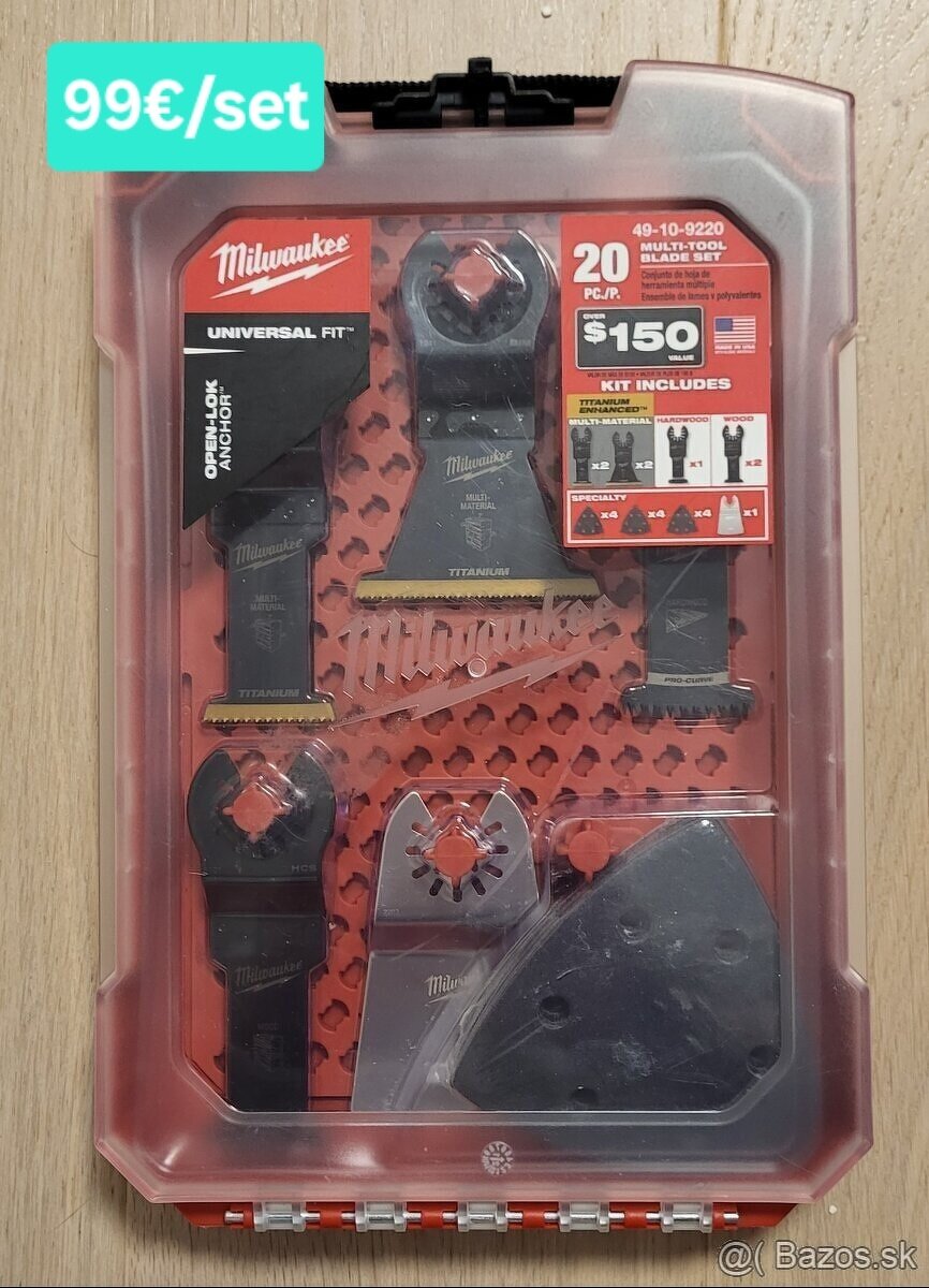 Milwaukee set 20ks pre oscilačné brúsky