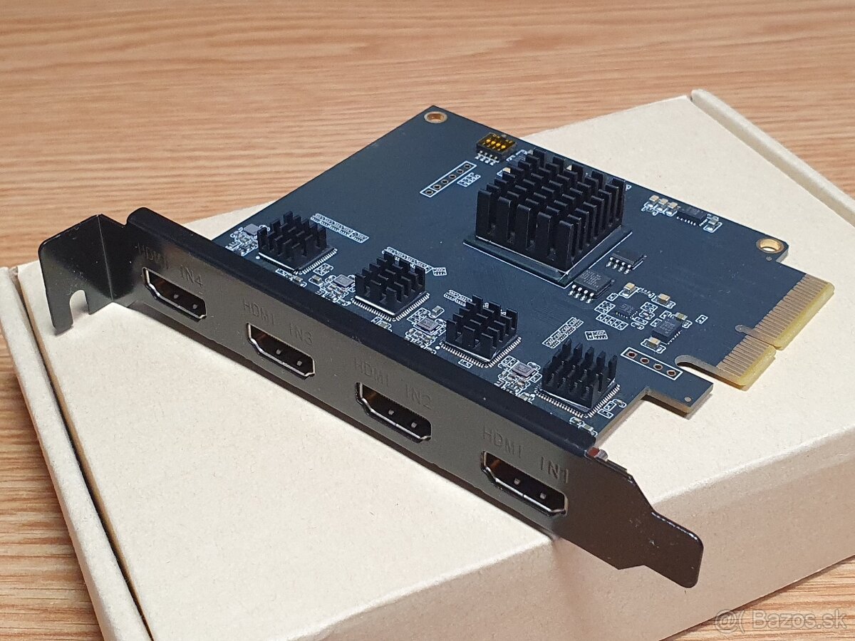 4-kanálová HDMI PCI-e karta pre live stream