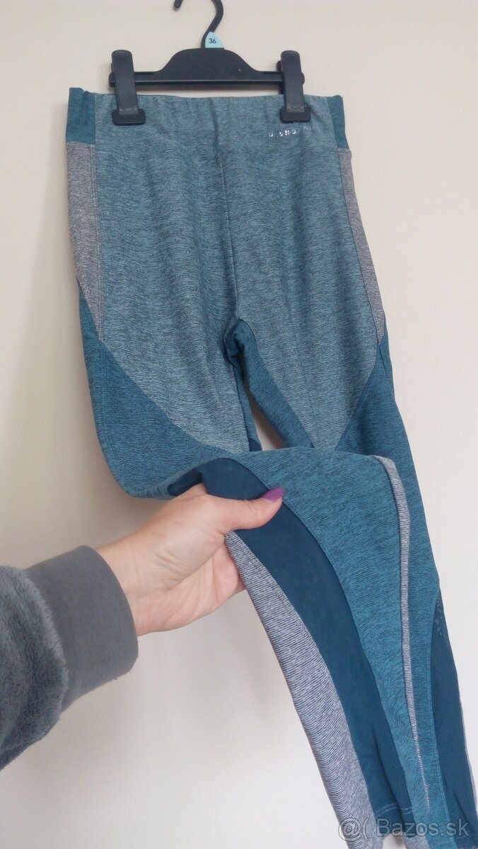 Dámske legíny sivo-modré