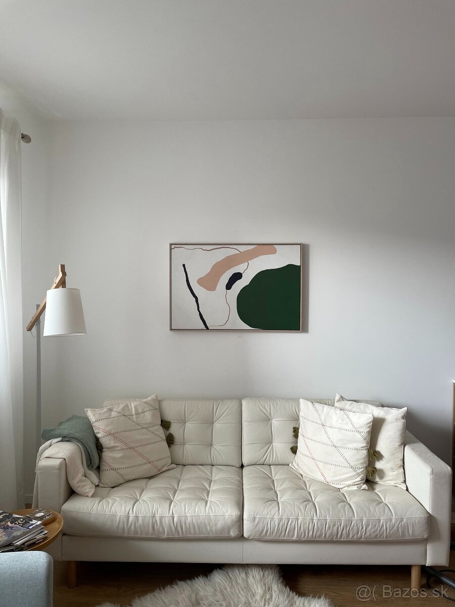 Koženná pohovka bežová