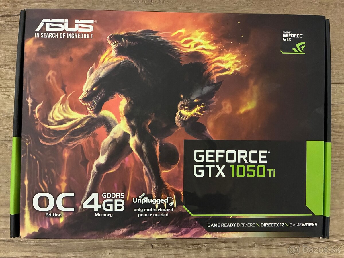 NVIDIA GeForce GTX 1050 Ti 4GB ASUS OC