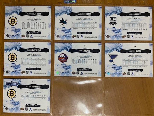 Hokejové kartičky NHL ICE