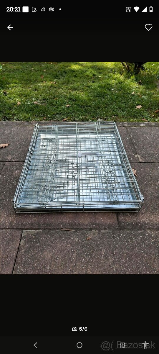 Prepravna skladacia klietka pre psa