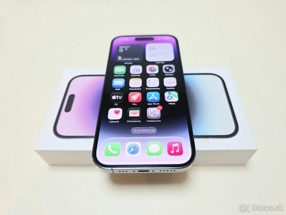Apple Iphone 14 PRO 128GB DEEP PURPLE ,BATERKA 100%