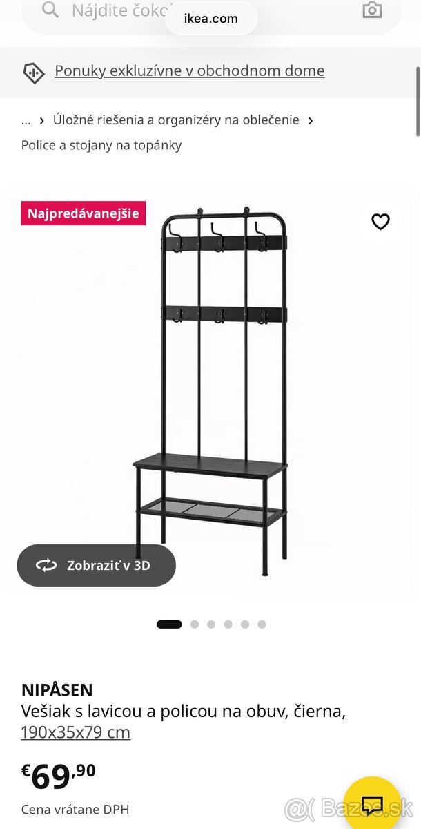 Vešiak na kabáty