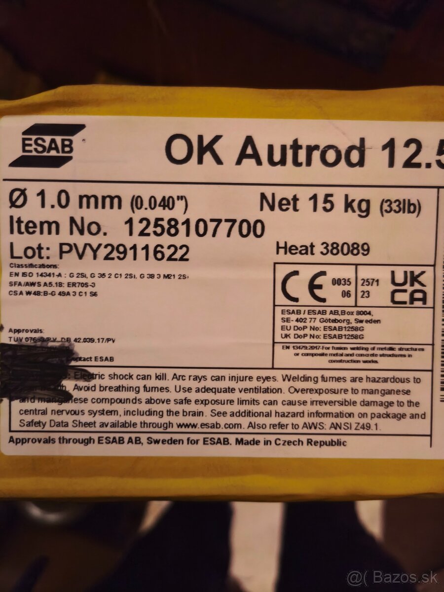 CO2 zvárací drôt, Elektródy