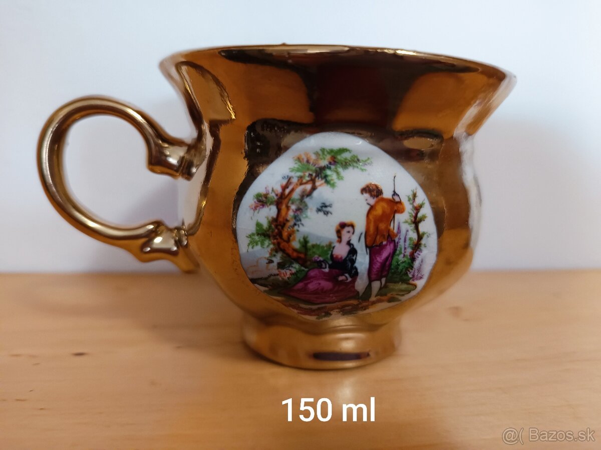 Krásna pozlátená šálka 150 ml