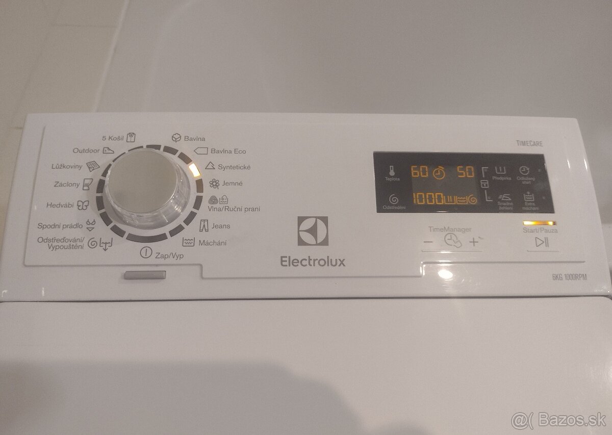 Predaj práčky ELECTROLUX - plnenie zhora.