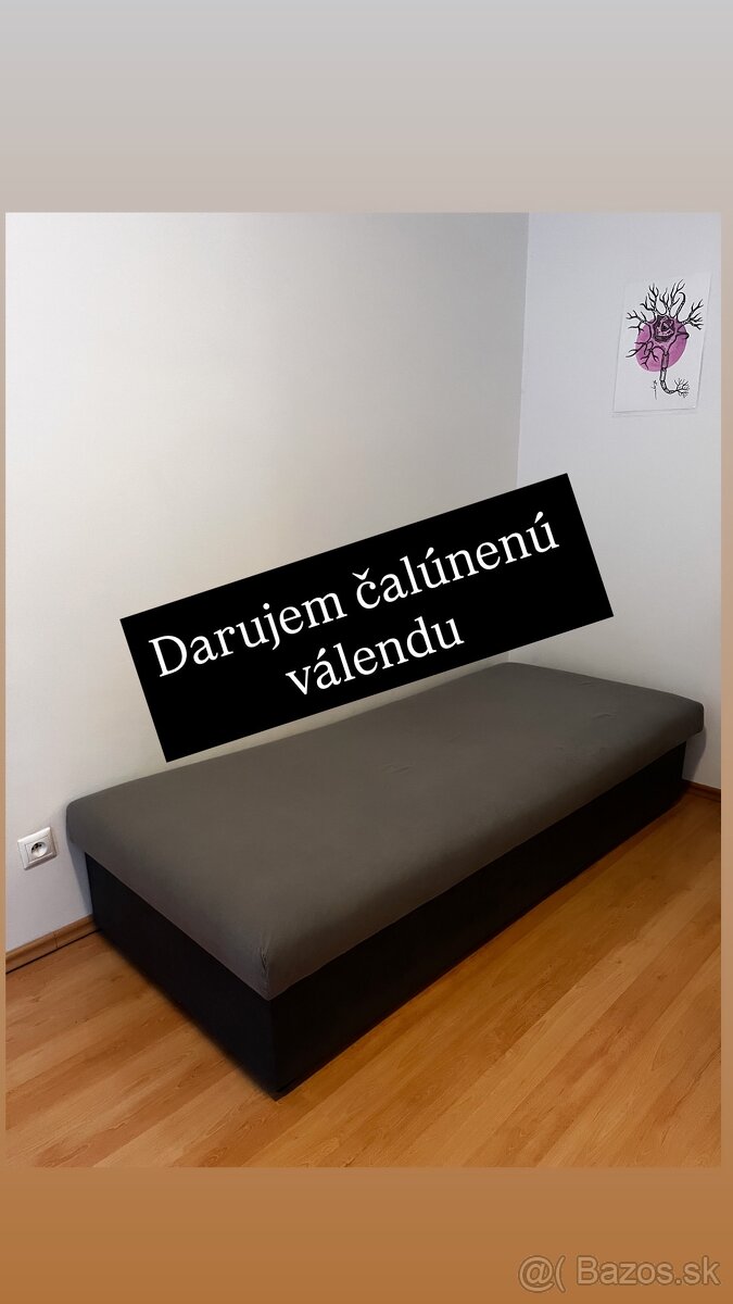 DARUJEM - ČALÚNENÁ VÁĽANDA s úložným priestorom.