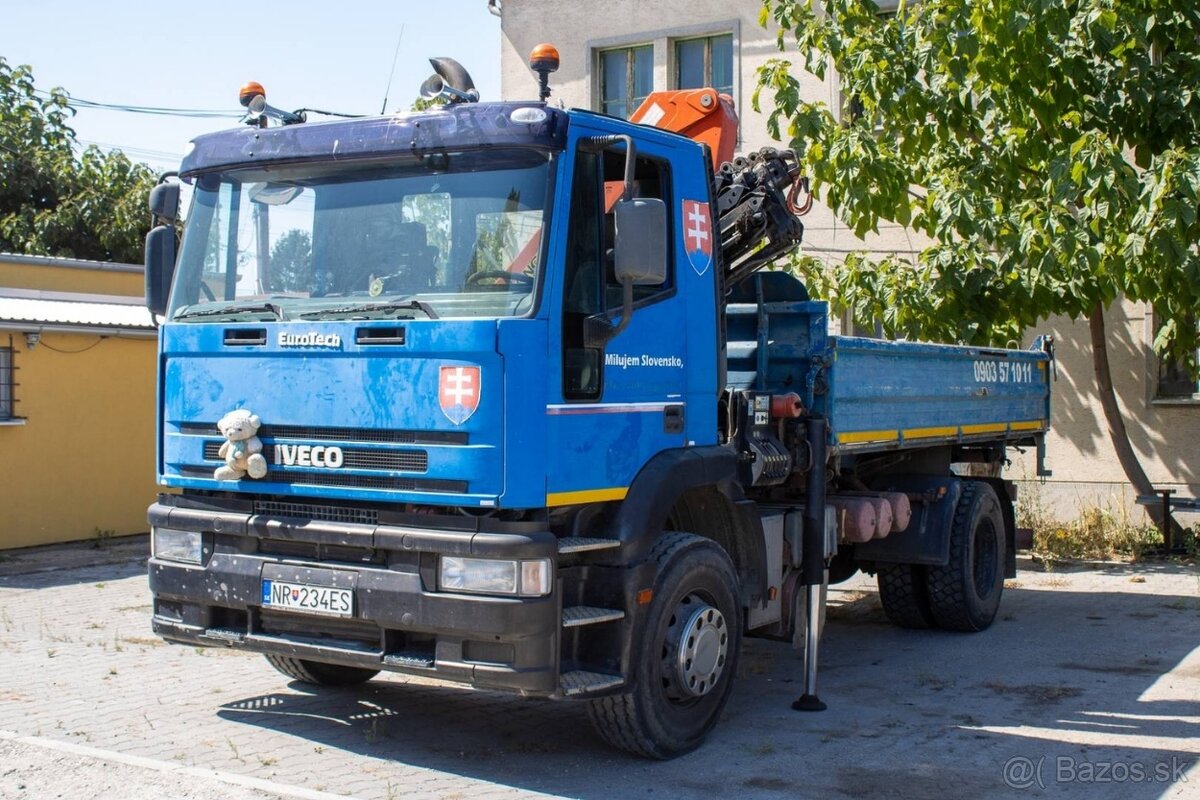 Iveco Magirus Trojstranný sklápač s hydraulickou rukou