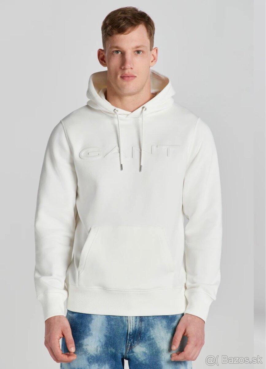 GANT mikina Eggshell farba L