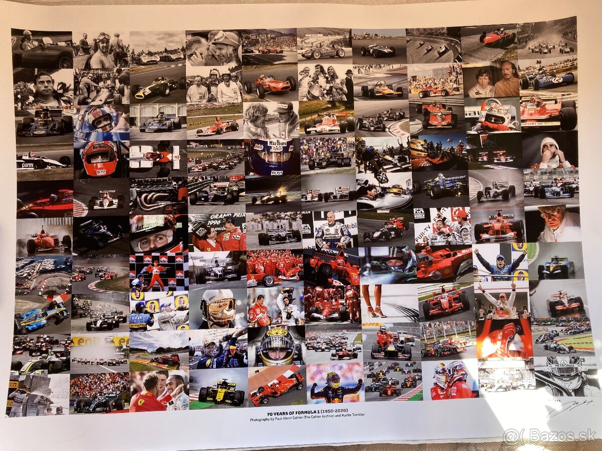 Plagát 70 rokov F1