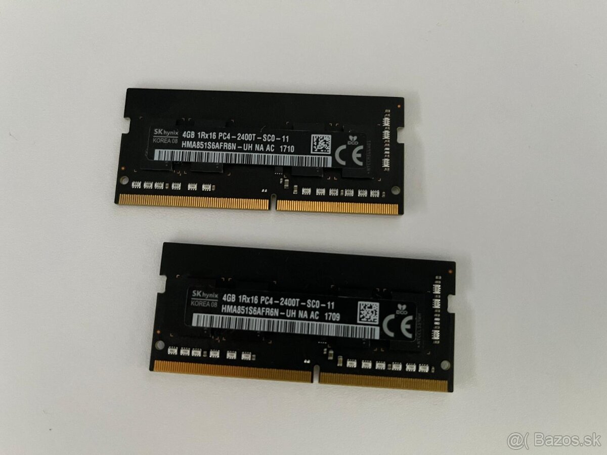 Originálne Mac pamäte SK hynix 2 x 4GB DDR4 2400MHz SO-DIMM