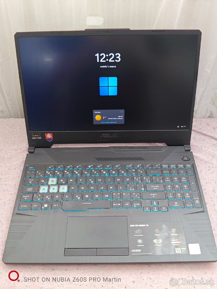 ASUS TUF GAMING F15 herný notebook