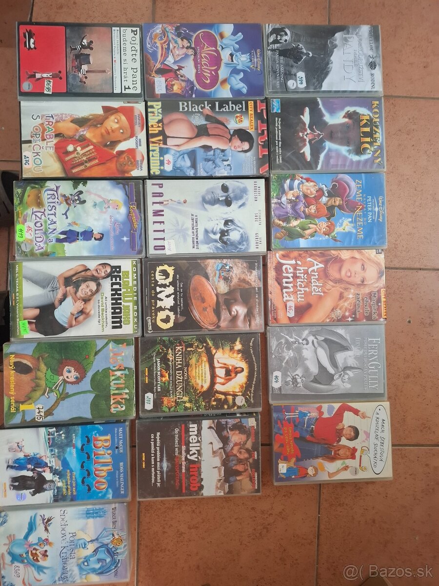 VHS video kazety
