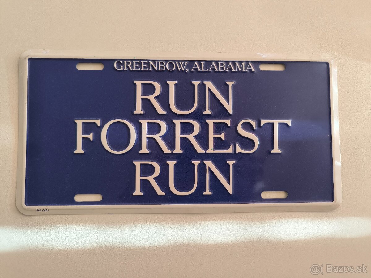 Forrest Gump - Plechová tabuľka
