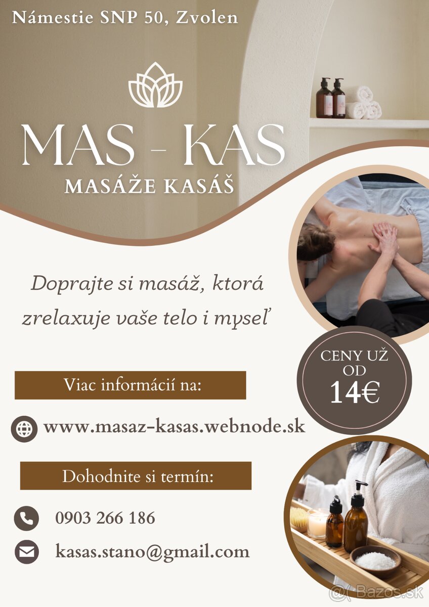 MAS-KAS masáže Kasáš ZVOLEN