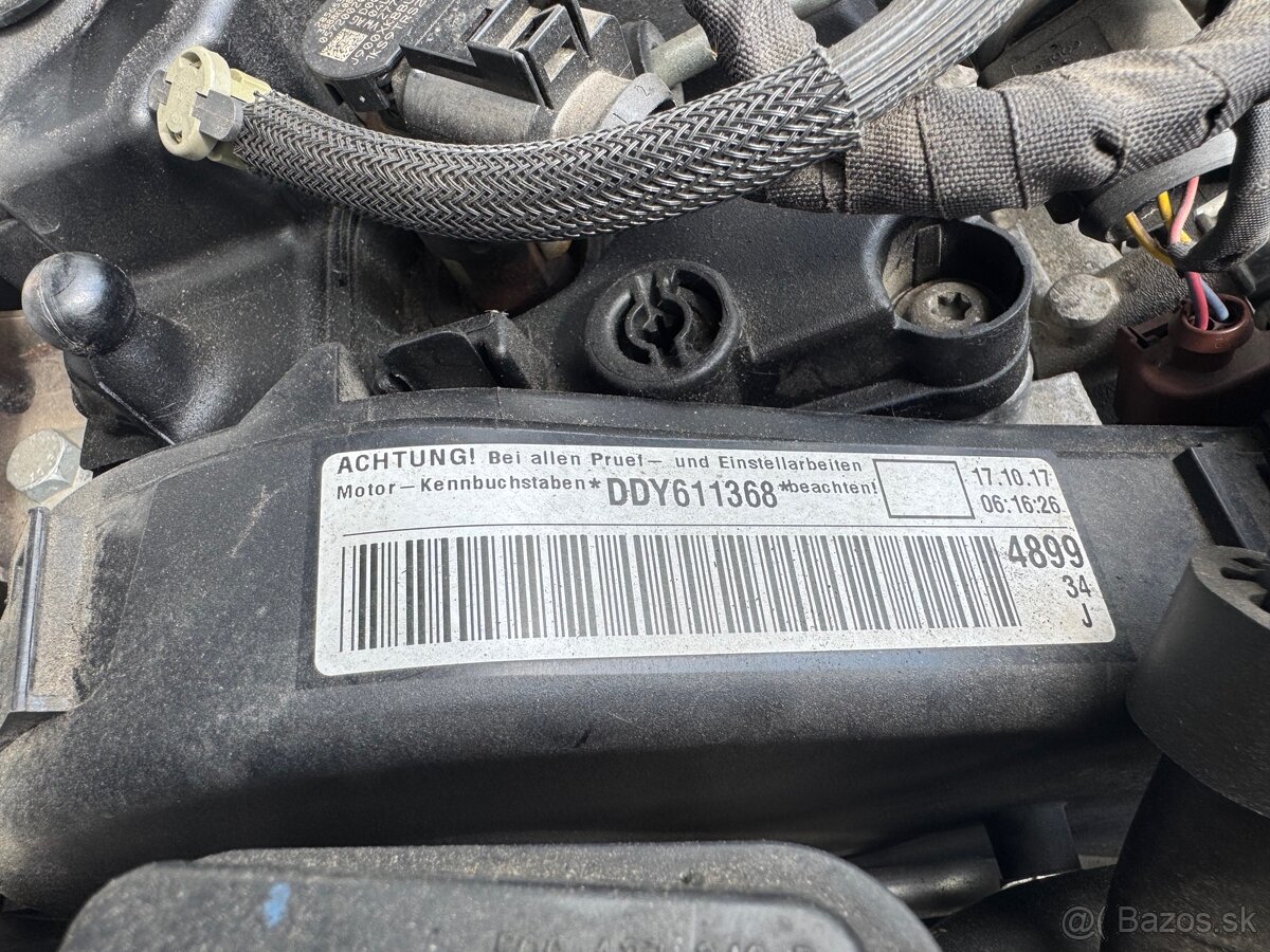 Motor vw skoda 1.6 tdi 85kw ddya