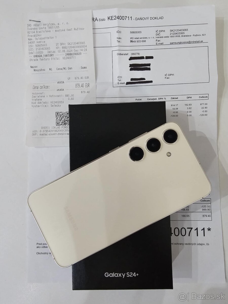 Samsung s24+ v záruke