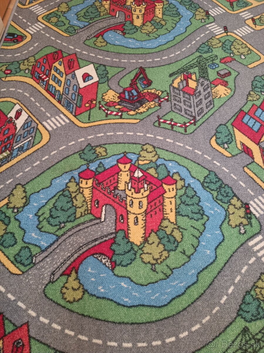 Detský koberec - autodráha